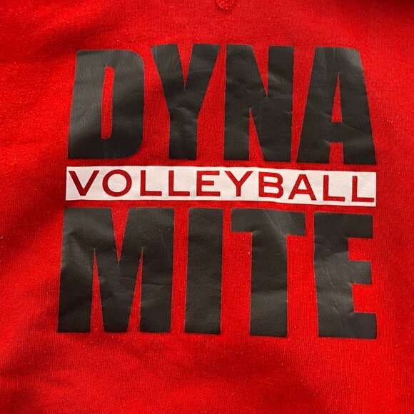 Russell Athletic Boys Dynamite Volleyball Hoodie Sweatshirt Youth XL Red Pullove - Picture 6 of 10